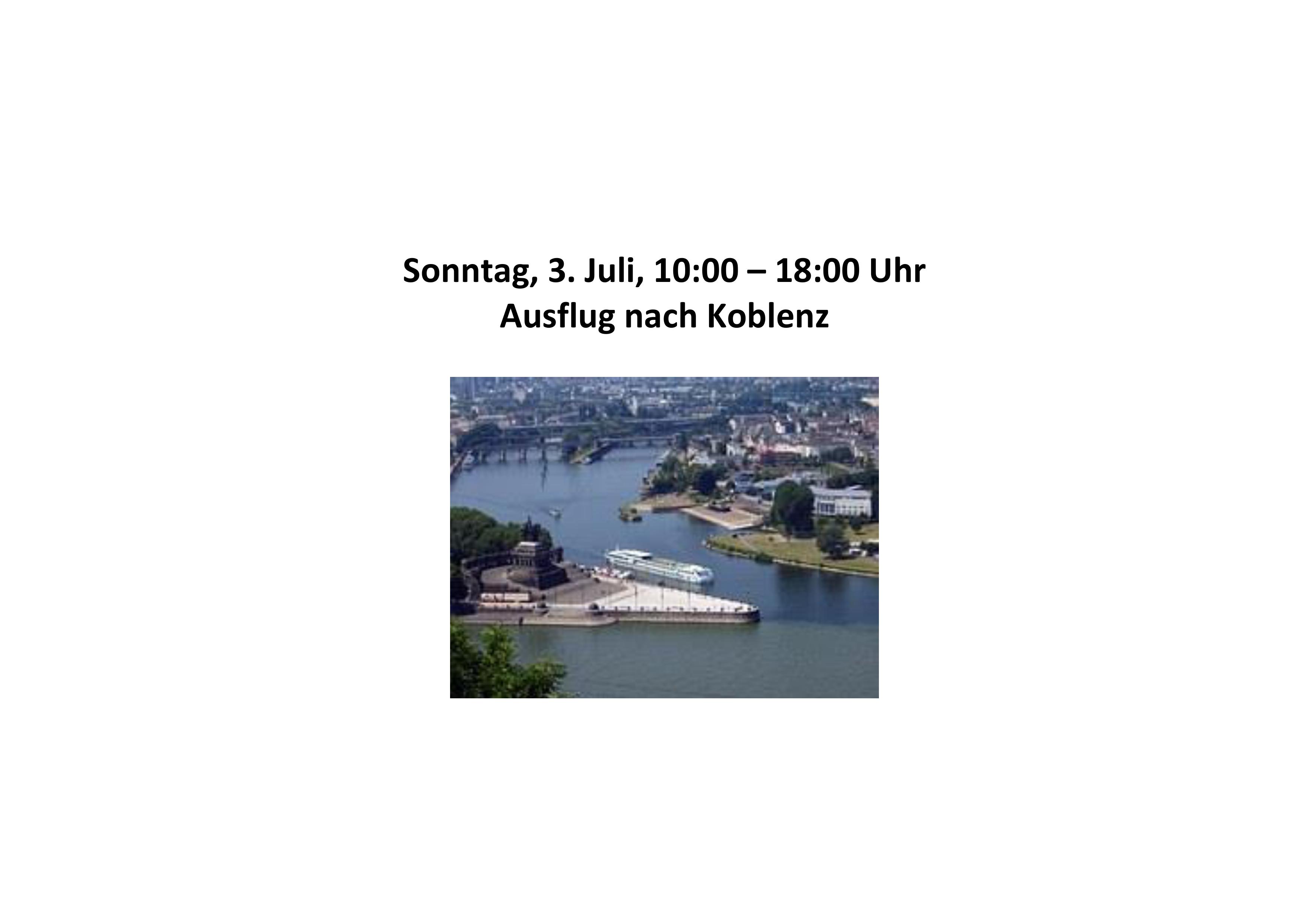 Ausflug nach Koblenz
