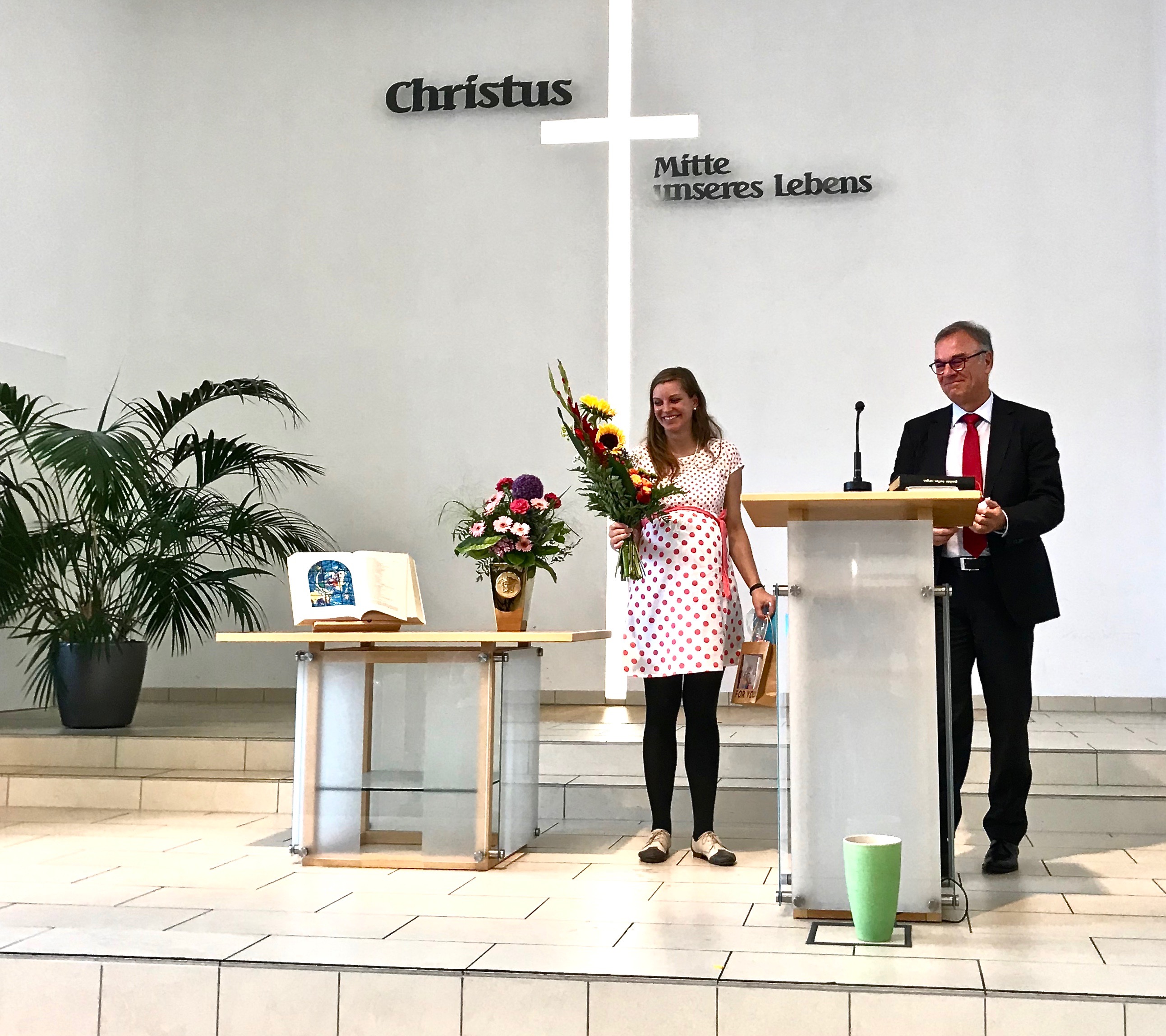 Cathlin Hummel, Verabschiedung in den Mutterschutz