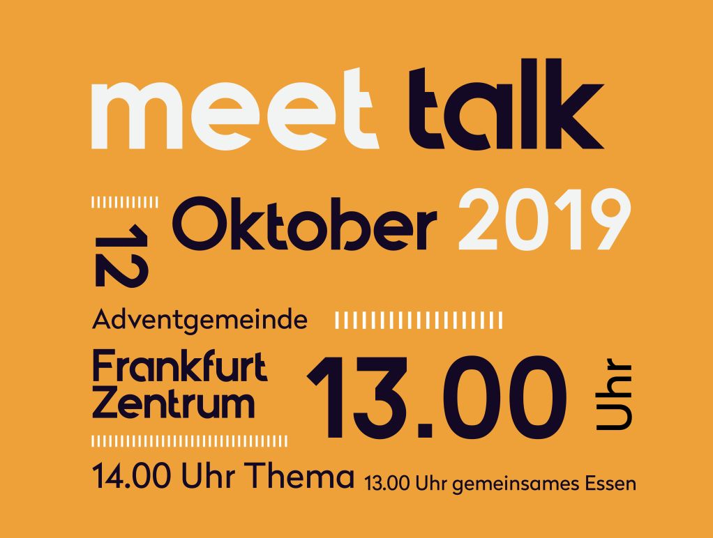 12. Oktober – meet talk